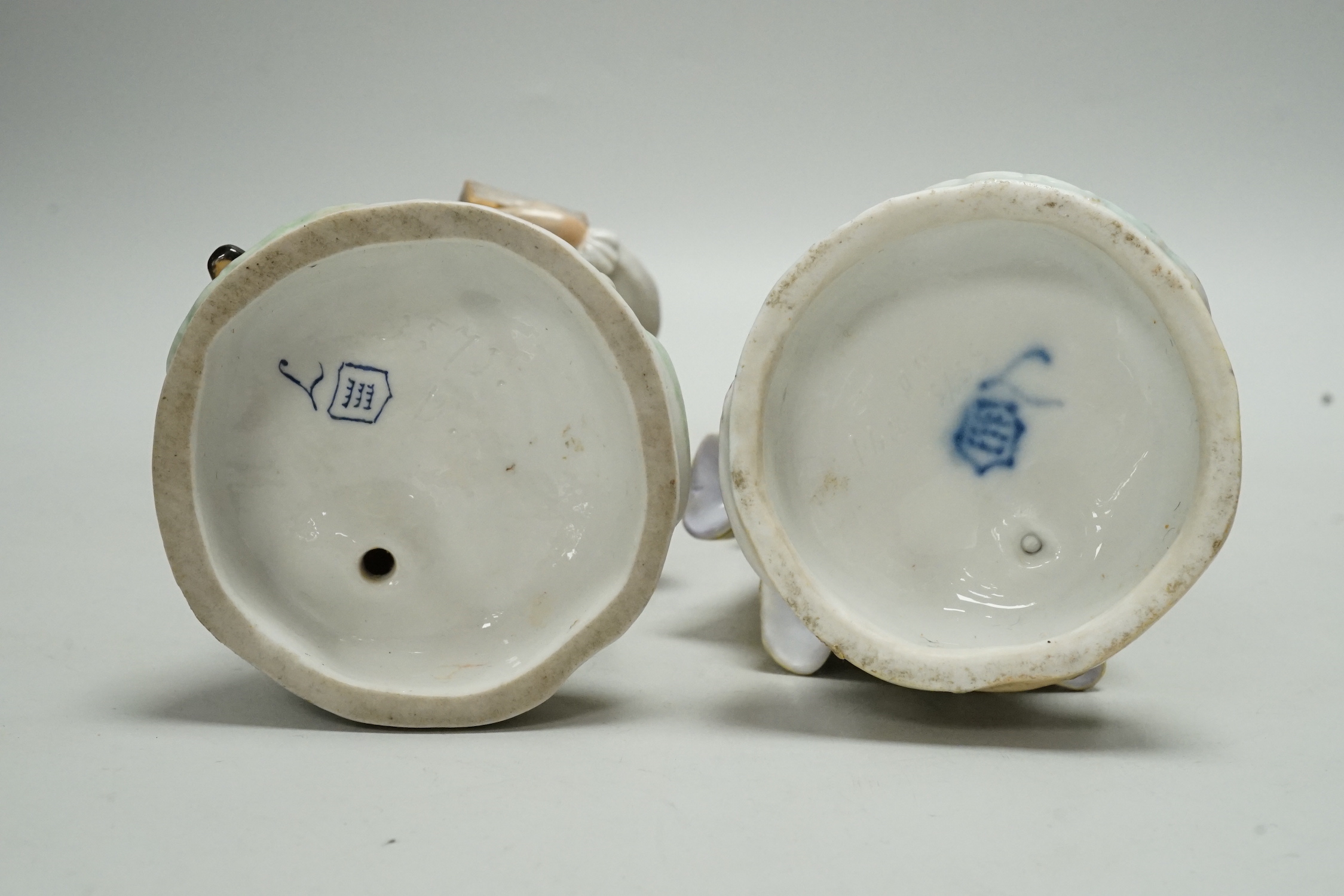 Two 19th century Ludwigsburg porcelain figures, 20cm